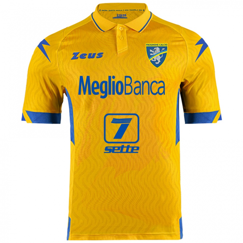 Niño Camiseta Luca Garritano #16 Amarillo 1ª Equipación 2024/25 La Camisa Argentina