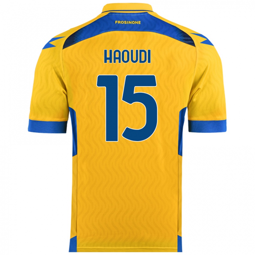 Niño Camiseta Hamza Haoudi #15 Amarillo 1ª Equipación 2024/25 La Camisa Argentina