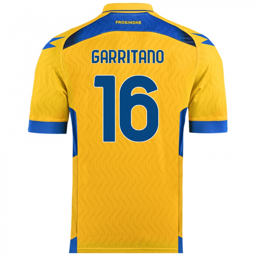 Niño Camiseta Luca Garritano #16 Amarillo 1ª Equipación 2024/25 La Camisa Argentina