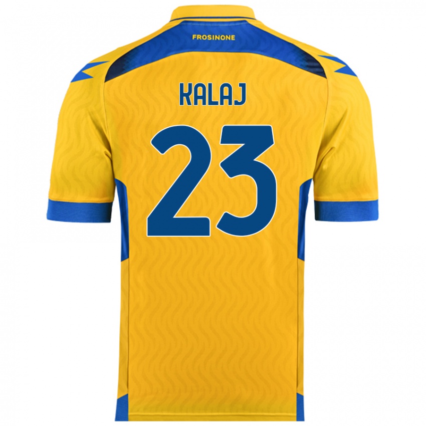 Niño Camiseta Sergio Kalaj #23 Amarillo 1ª Equipación 2024/25 La Camisa Argentina