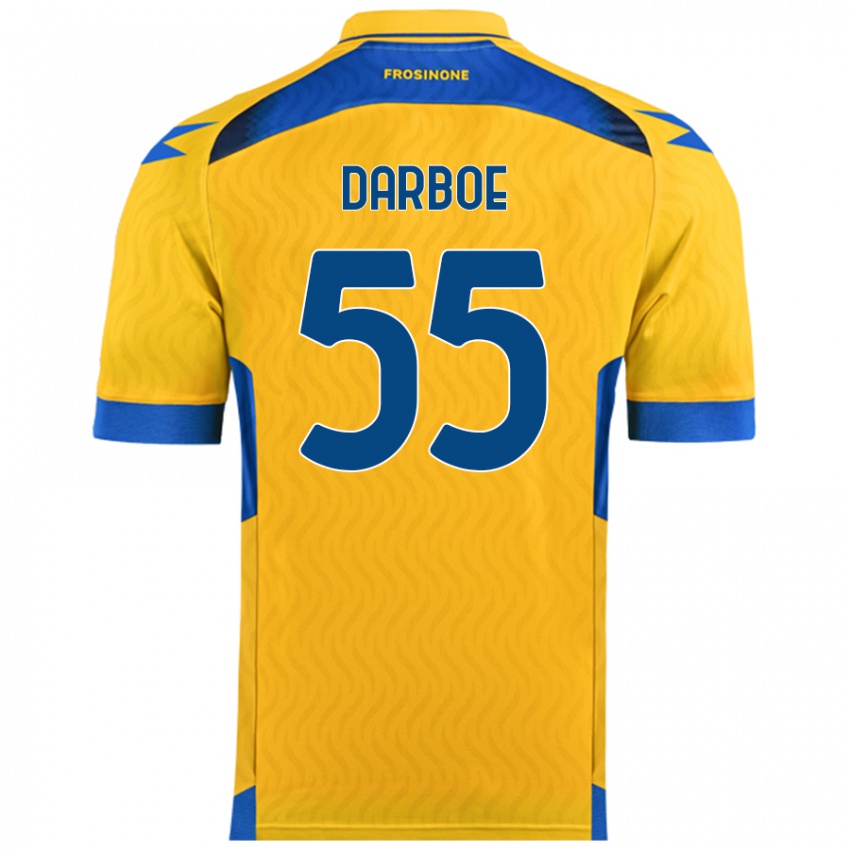 Niño Camiseta Ebrima Darboe #55 Amarillo 1ª Equipación 2024/25 La Camisa Argentina