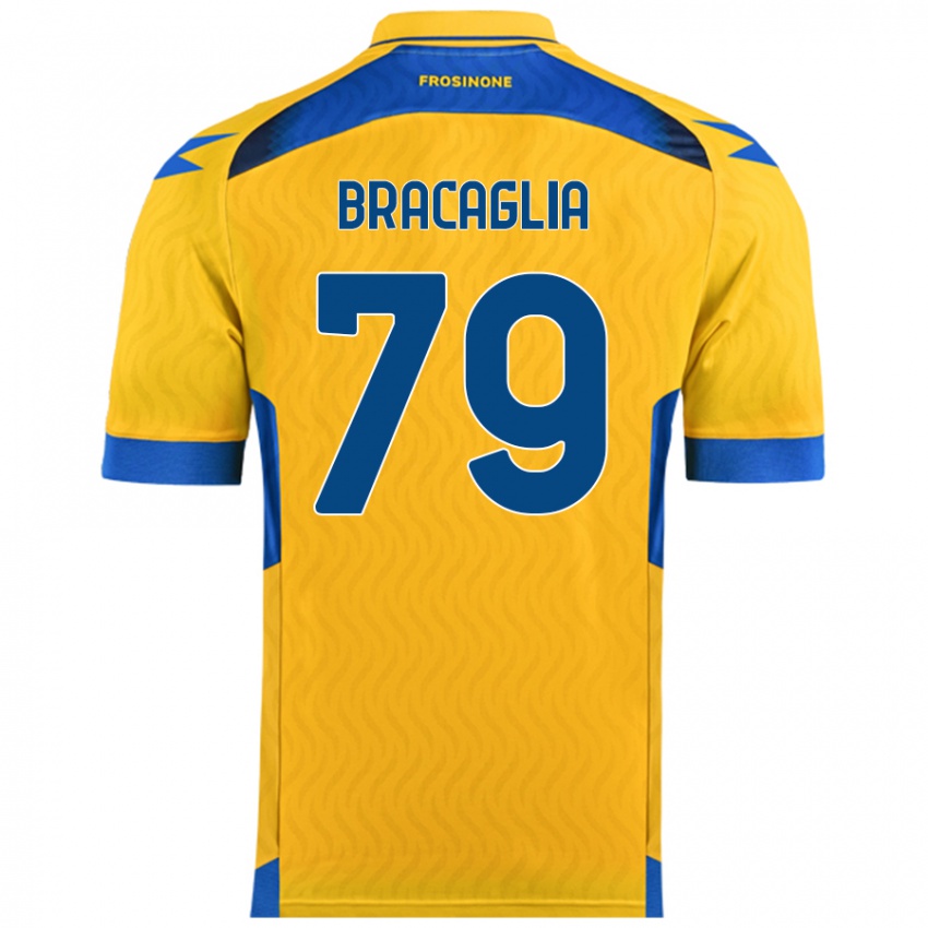 Niño Camiseta Gabriele Bracaglia #79 Amarillo 1ª Equipación 2024/25 La Camisa Argentina