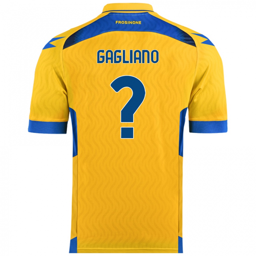 Niño Camiseta Mattia Gagliano #0 Amarillo 1ª Equipación 2024/25 La Camisa Argentina