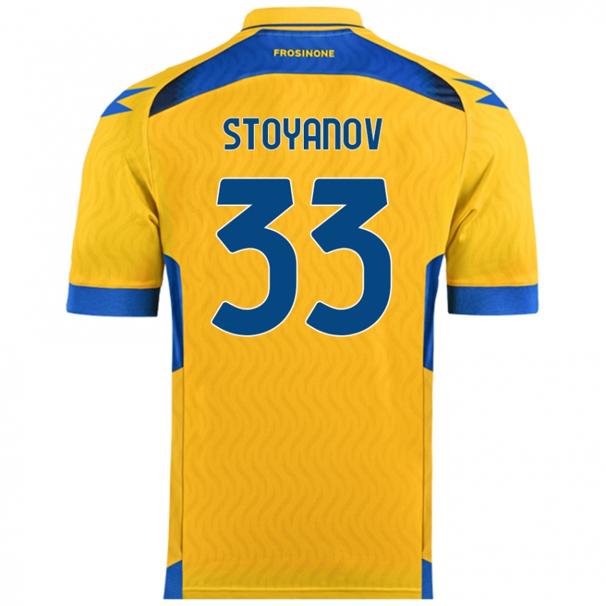 Niño Camiseta Steliyan Stoyanov #33 Amarillo 1ª Equipación 2024/25 La Camisa Argentina