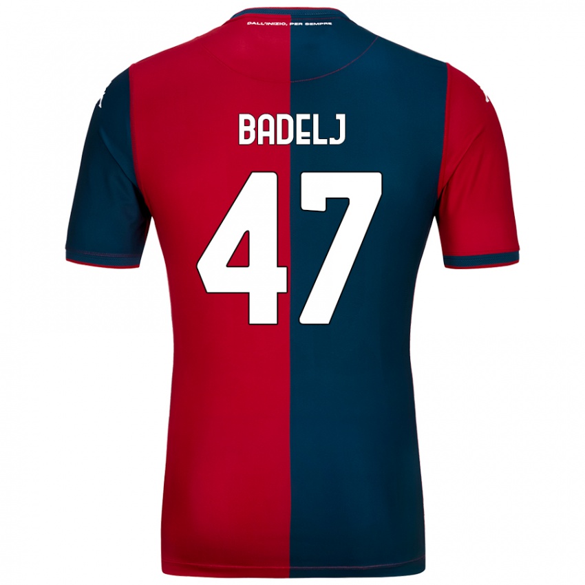 Niño Camiseta Milan Badelj #47 Rojo Azul Oscuro 1ª Equipación 2024/25 La Camisa Argentina