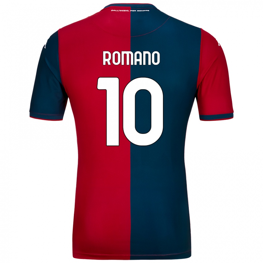 Niño Camiseta Marco Romano #10 Rojo Azul Oscuro 1ª Equipación 2024/25 La Camisa Argentina