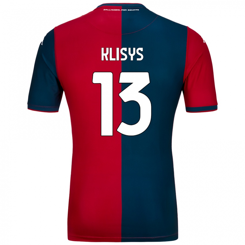 Niño Camiseta Lukas Klisys #13 Rojo Azul Oscuro 1ª Equipación 2024/25 La Camisa Argentina