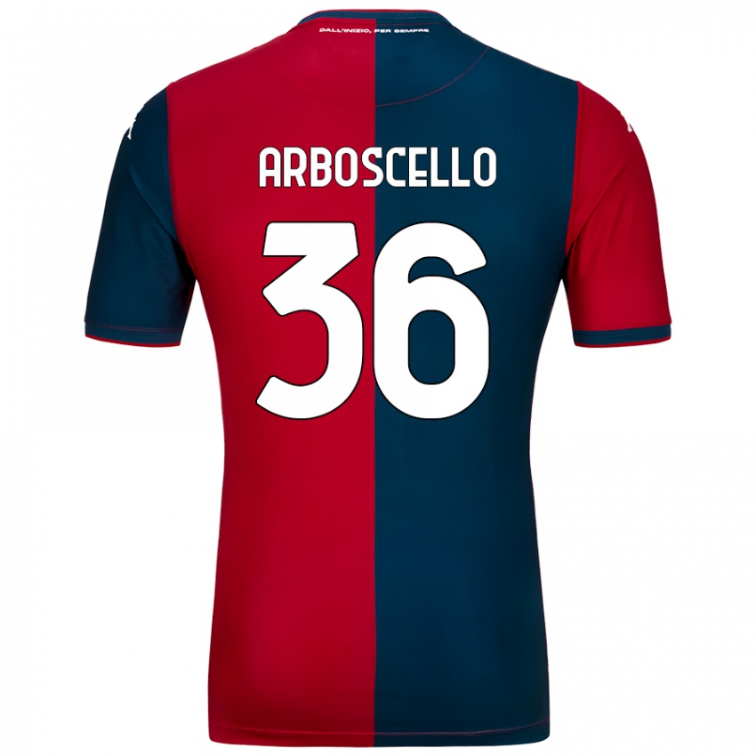 Niño Camiseta Riccardo Arboscello #36 Rojo Azul Oscuro 1ª Equipación 2024/25 La Camisa Argentina