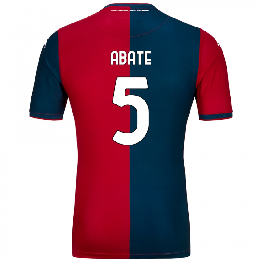 Niño Camiseta Giada Abate #5 Rojo Azul Oscuro 1ª Equipación 2024/25 La Camisa Argentina