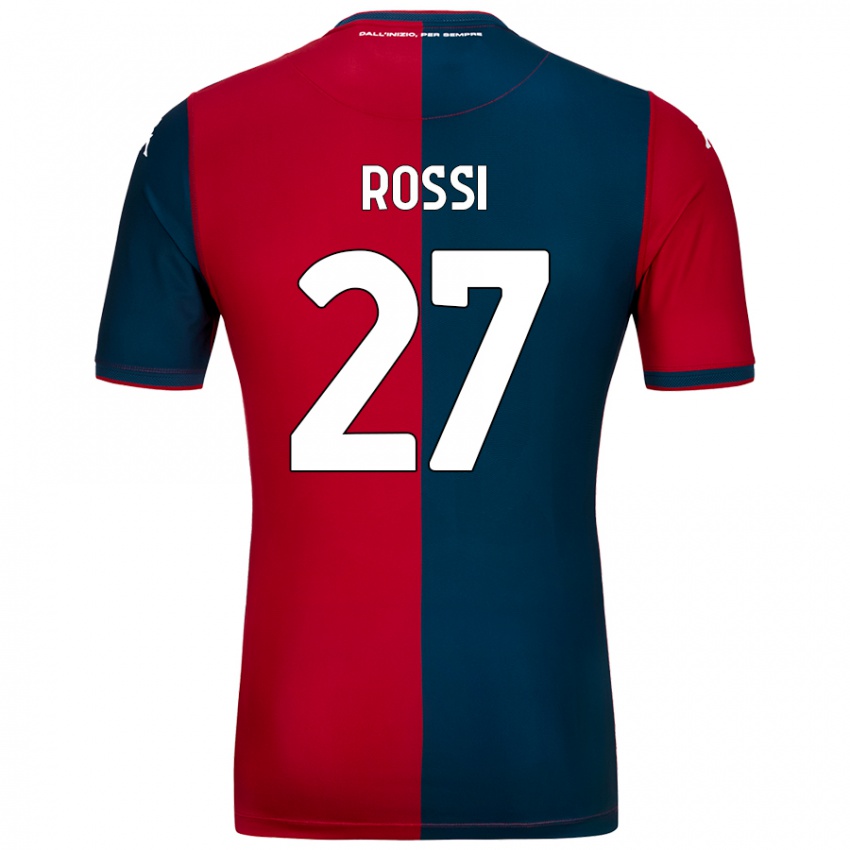 Niño Camiseta Lucrezia Rossi #27 Rojo Azul Oscuro 1ª Equipación 2024/25 La Camisa Argentina