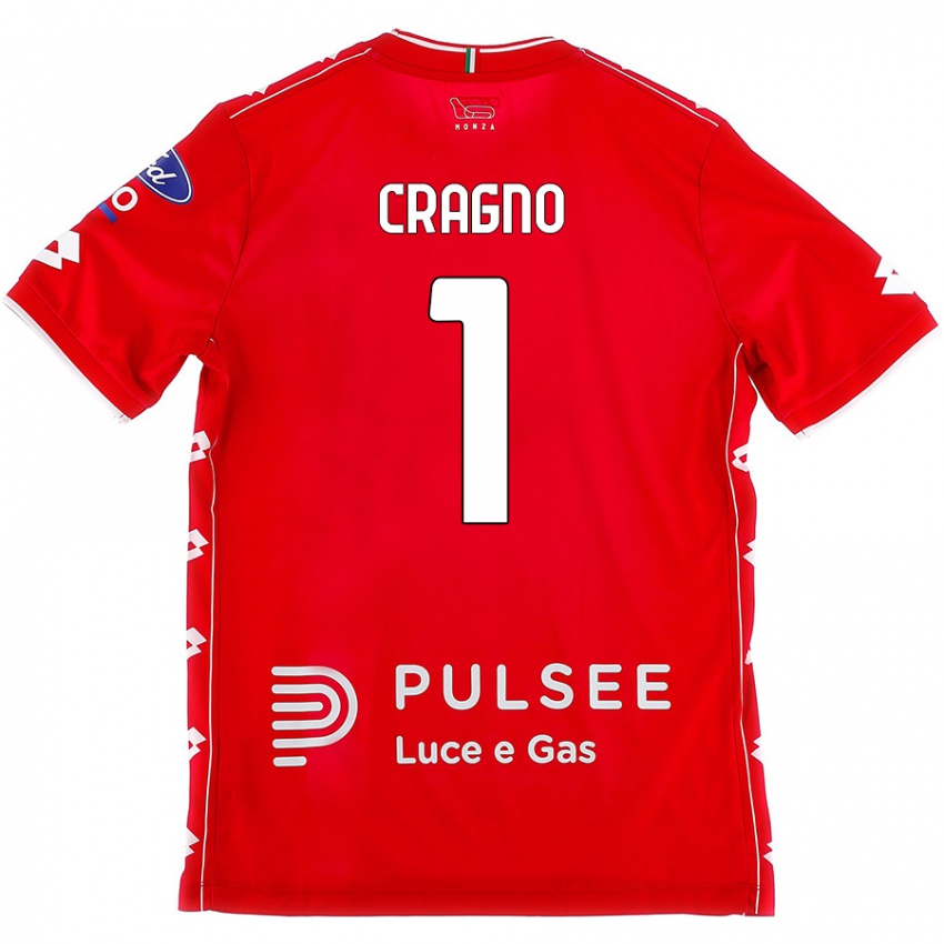 Niño Camiseta Alessio Cragno #1 Rojo Blanco 1ª Equipación 2024/25 La Camisa Argentina