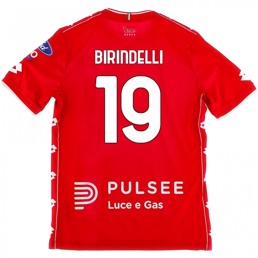 Niño Camiseta Samuele Birindelli #19 Rojo Blanco 1ª Equipación 2024/25 La Camisa Argentina