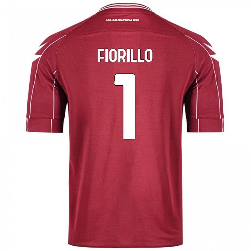 Niño Camiseta Vincenzo Fiorillo #1 Borgoña 1ª Equipación 2024/25 La Camisa Argentina