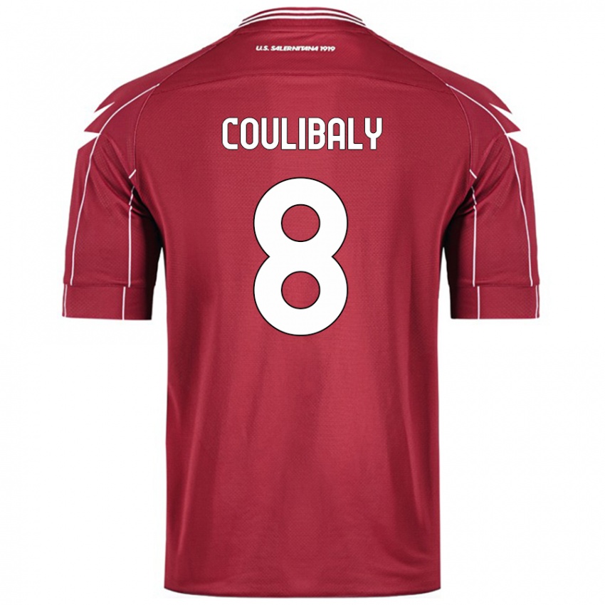 Niño Camiseta Mamadou Coulibaly #8 Borgoña 1ª Equipación 2024/25 La Camisa Argentina