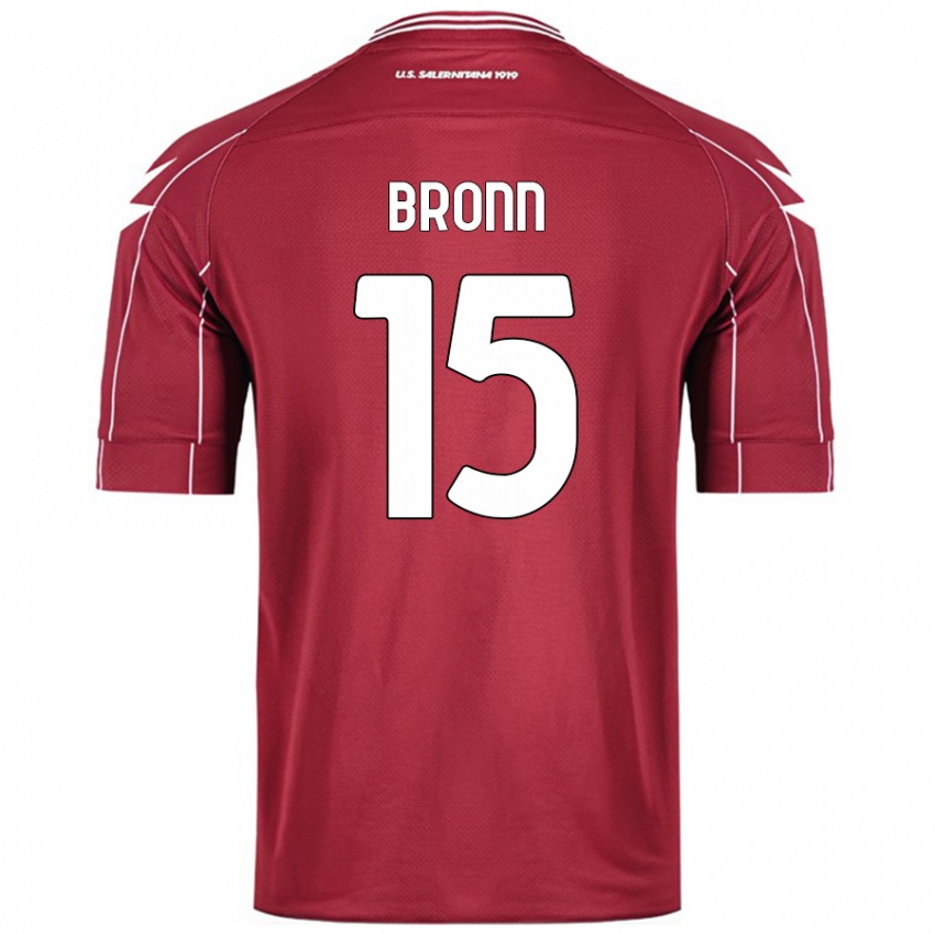 Niño Camiseta Dylan Bronn #15 Borgoña 1ª Equipación 2024/25 La Camisa Argentina