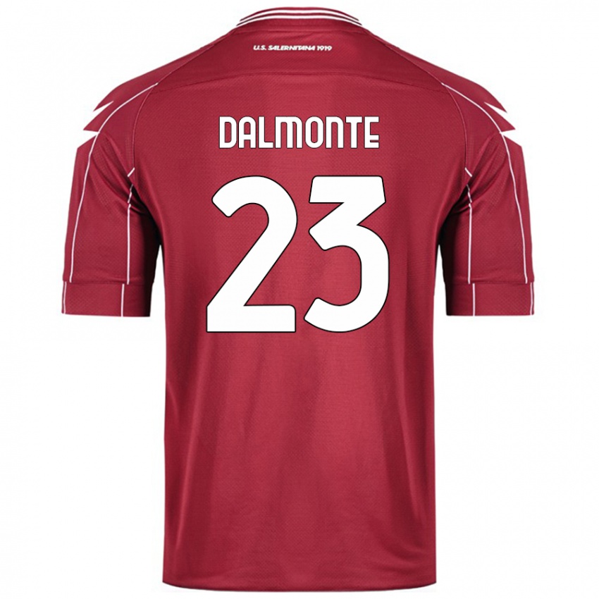 Niño Camiseta Nicola Dalmonte #23 Borgoña 1ª Equipación 2024/25 La Camisa Argentina