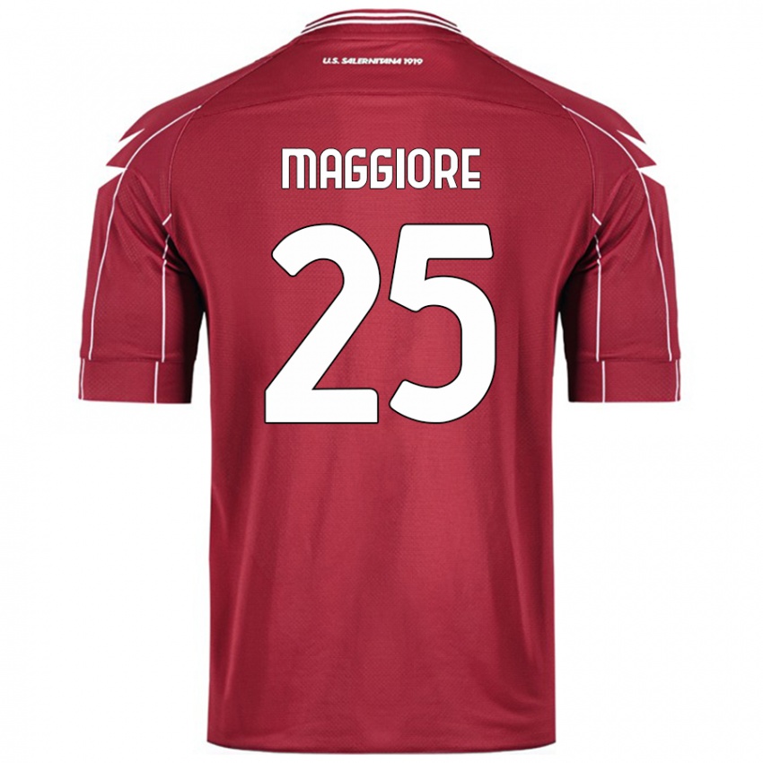 Niño Camiseta Giulio Maggiore #25 Borgoña 1ª Equipación 2024/25 La Camisa Argentina