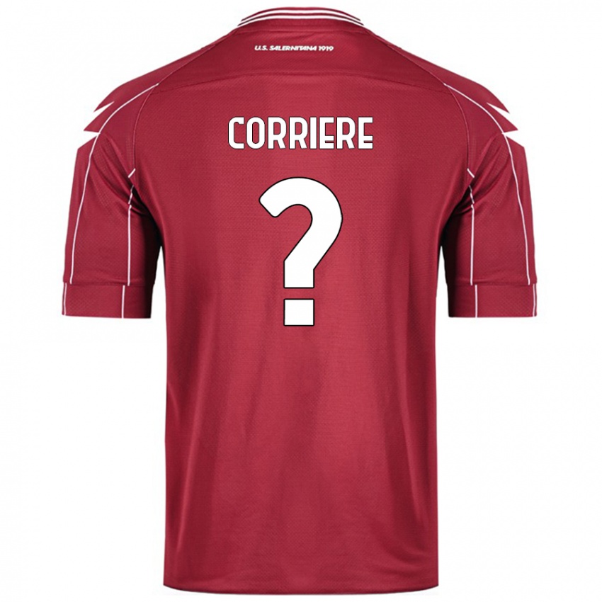 Niño Camiseta Francesco Corriere #0 Borgoña 1ª Equipación 2024/25 La Camisa Argentina