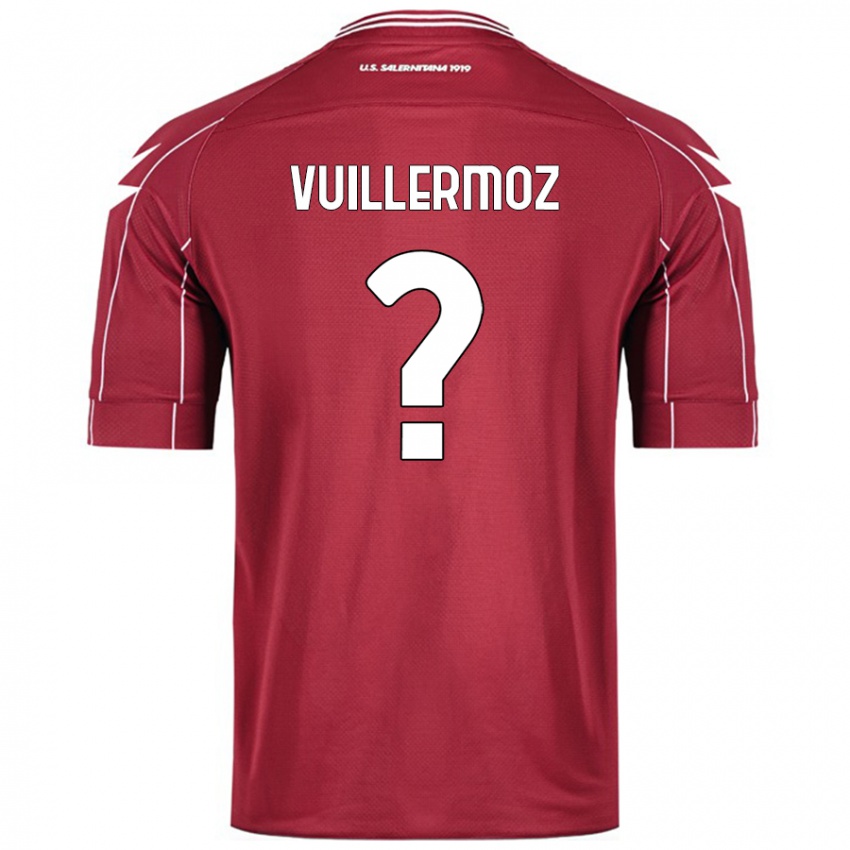 Niño Camiseta Joshua Vuillermoz #0 Borgoña 1ª Equipación 2024/25 La Camisa Argentina