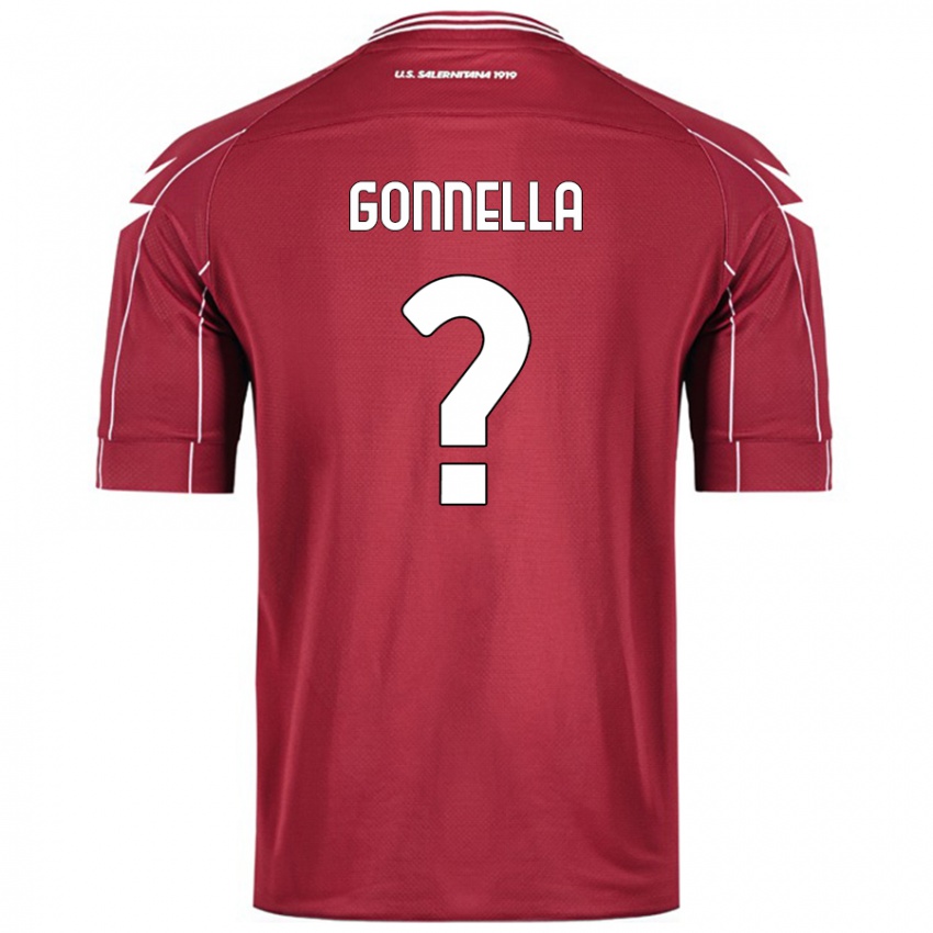 Niño Camiseta Andrea Gonnella #0 Borgoña 1ª Equipación 2024/25 La Camisa Argentina