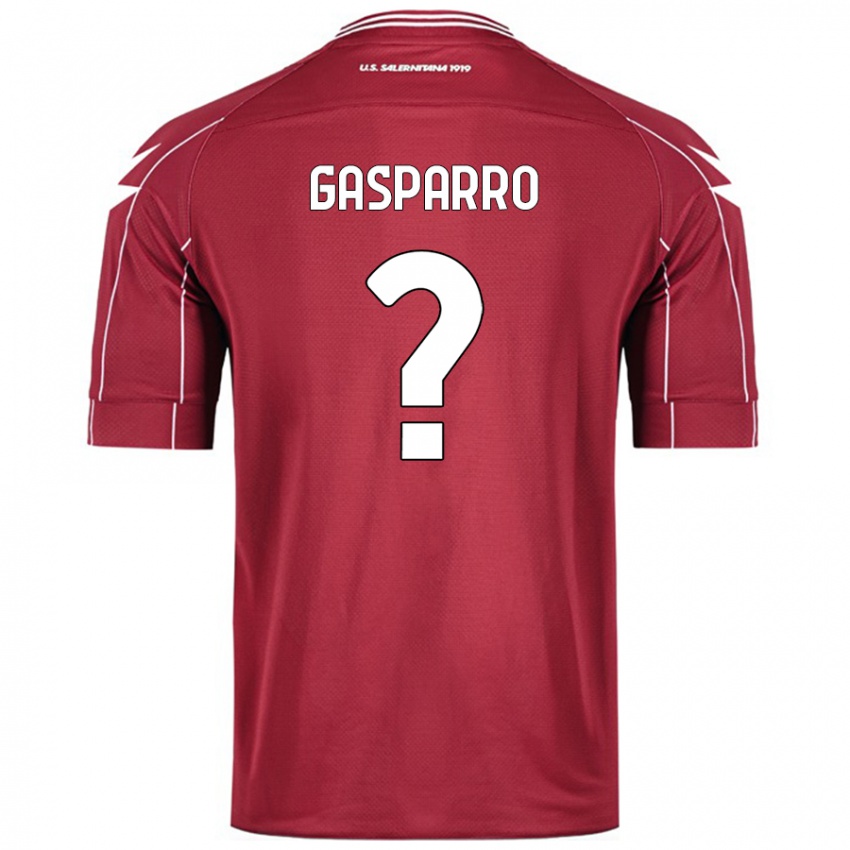 Niño Camiseta Roberto Gasparro #0 Borgoña 1ª Equipación 2024/25 La Camisa Argentina