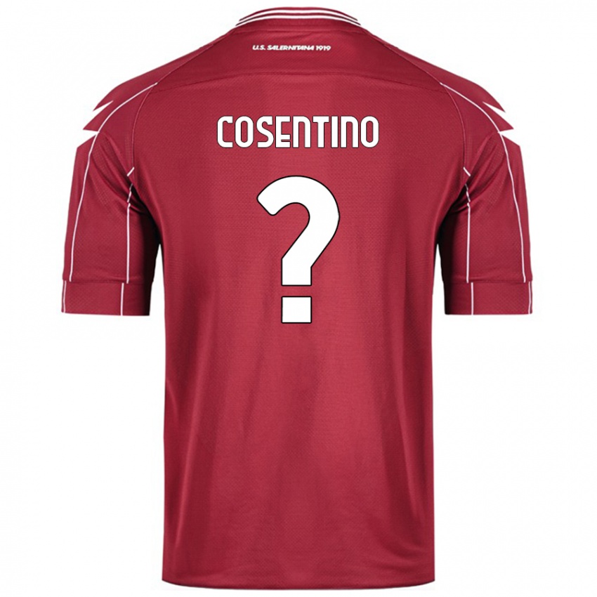 Niño Camiseta Aldo Cosentino #0 Borgoña 1ª Equipación 2024/25 La Camisa Argentina