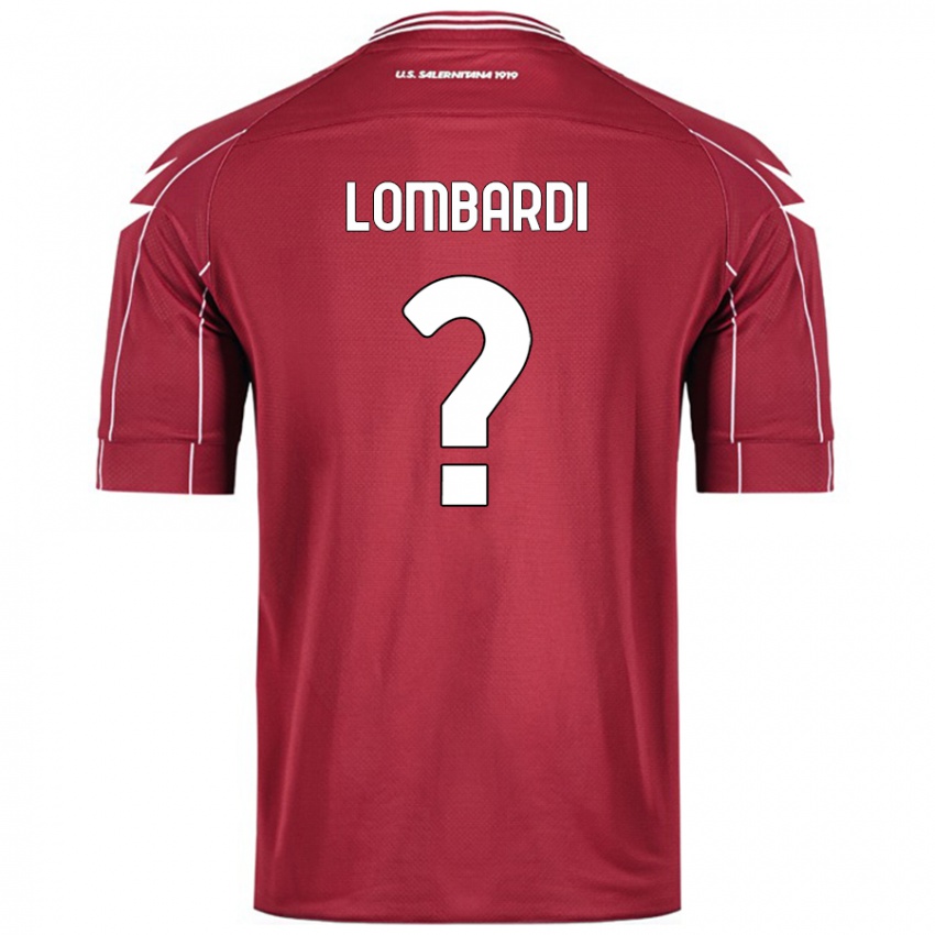 Niño Camiseta Lorenzo Lombardi #0 Borgoña 1ª Equipación 2024/25 La Camisa Argentina