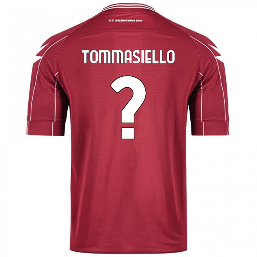 Niño Camiseta Francesco Tommasiello #0 Borgoña 1ª Equipación 2024/25 La Camisa Argentina