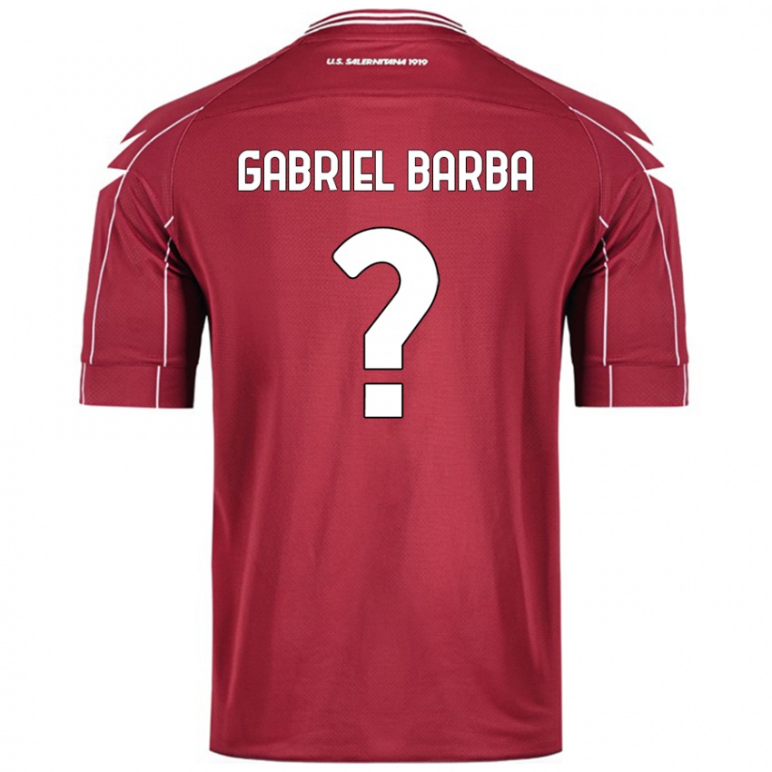 Niño Camiseta Luigi Gabriel Barba #0 Borgoña 1ª Equipación 2024/25 La Camisa Argentina