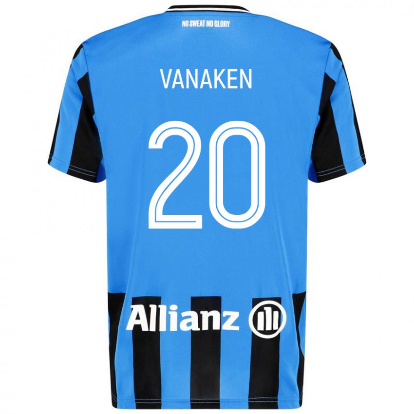 Niño Camiseta Hans Vanaken #20 Azul Cielo Negro 1ª Equipación 2024/25 La Camisa Argentina