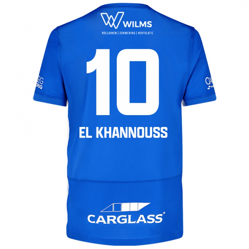 Niño Camiseta Bilal El Khannouss #10 Azul 1ª Equipación 2024/25 La Camisa Argentina