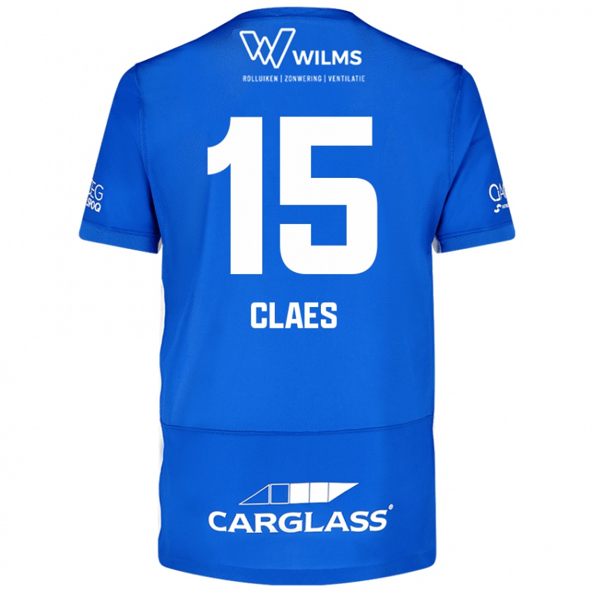 Niño Camiseta Thomas Claes #15 Azul 1ª Equipación 2024/25 La Camisa Argentina