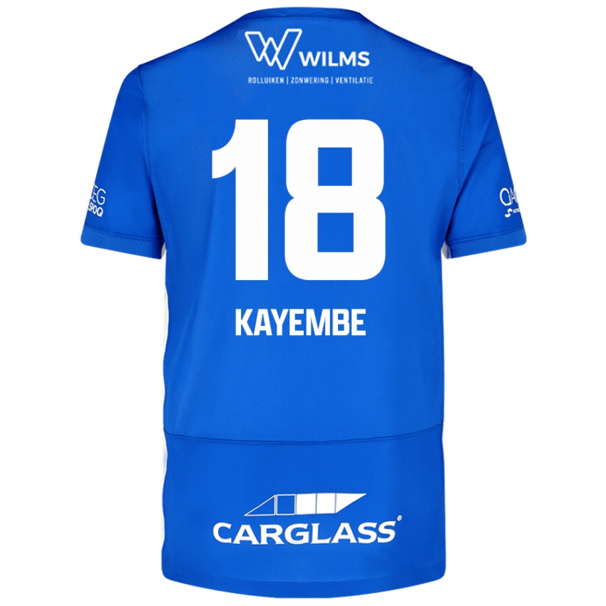 Niño Camiseta Joris Kayembe #18 Azul 1ª Equipación 2024/25 La Camisa Argentina