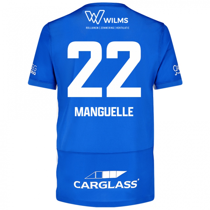 Niño Camiseta Brad Manguelle #22 Azul 1ª Equipación 2024/25 La Camisa Argentina