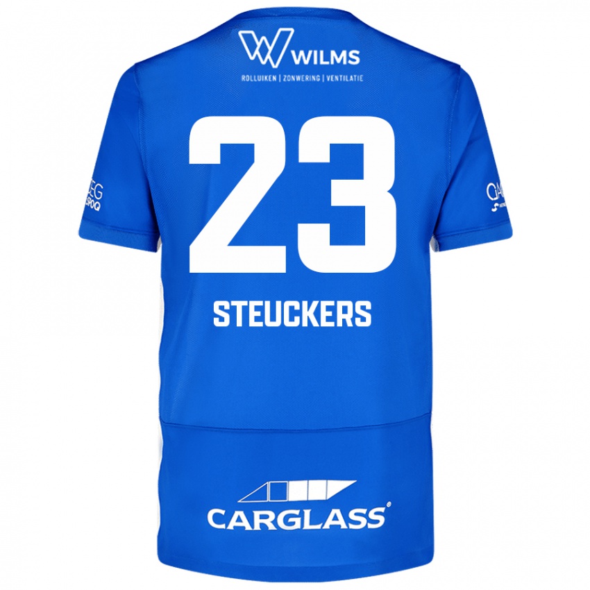 Niño Camiseta Jarne Steuckers #23 Azul 1ª Equipación 2024/25 La Camisa Argentina