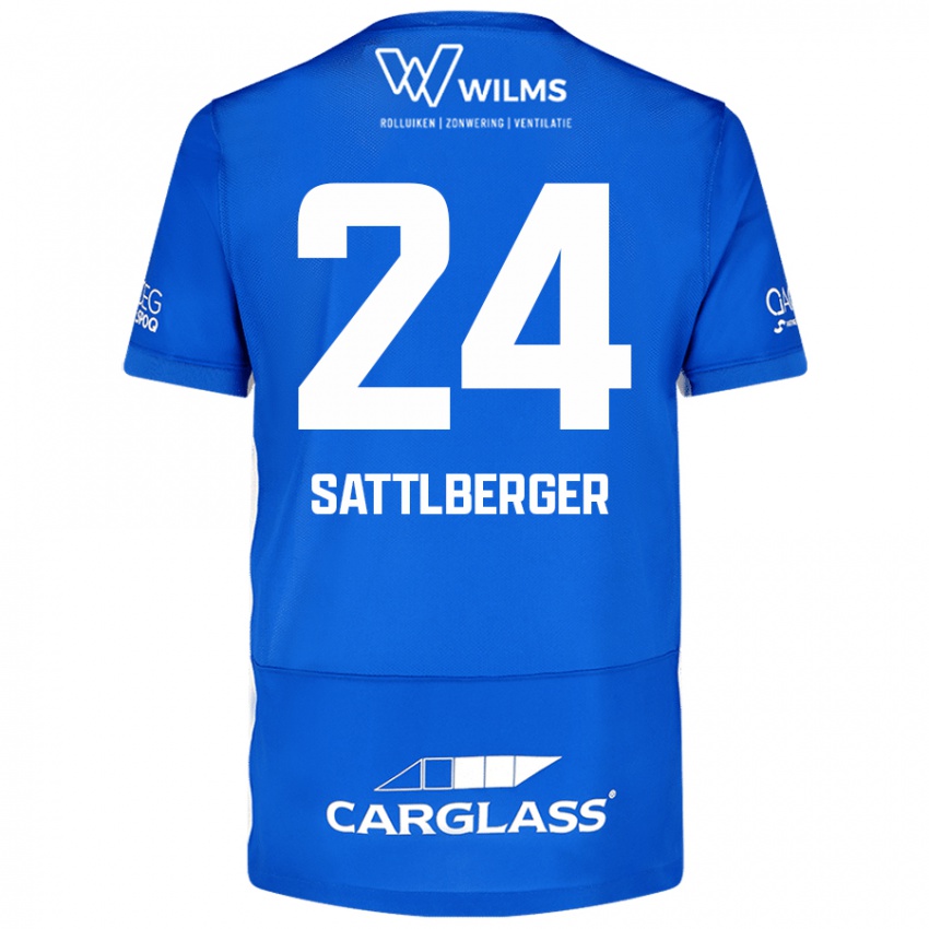 Niño Camiseta Nikolas Sattlberger #24 Azul 1ª Equipación 2024/25 La Camisa Argentina