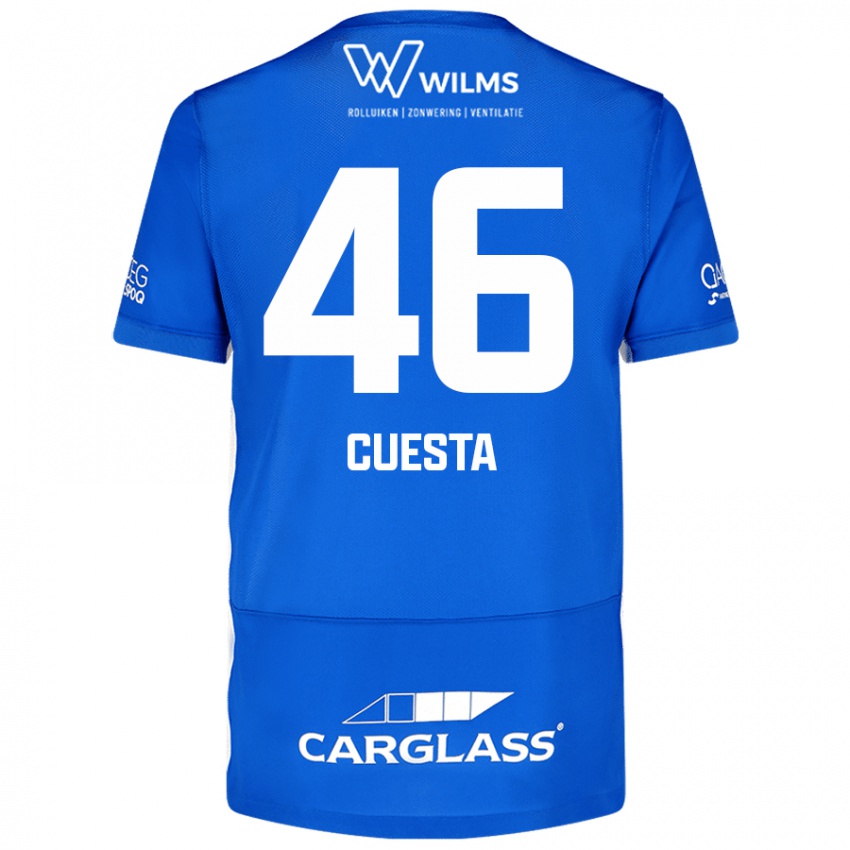 Niño Camiseta Carlos Cuesta #46 Azul 1ª Equipación 2024/25 La Camisa Argentina