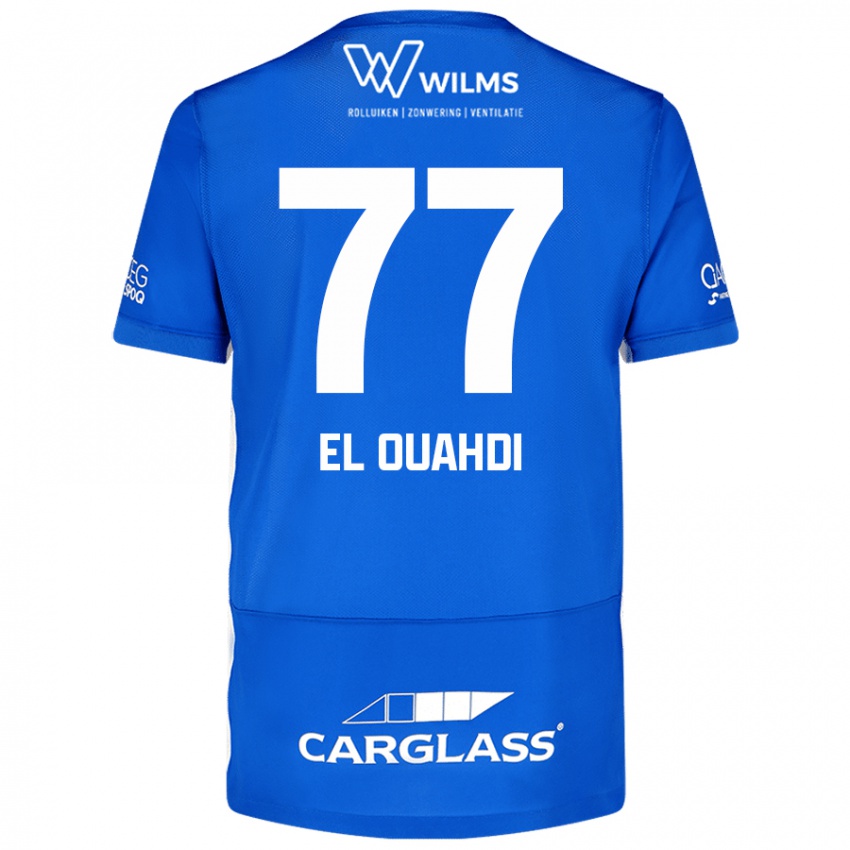 Niño Camiseta Zakaria El Ouahdi #77 Azul 1ª Equipación 2024/25 La Camisa Argentina