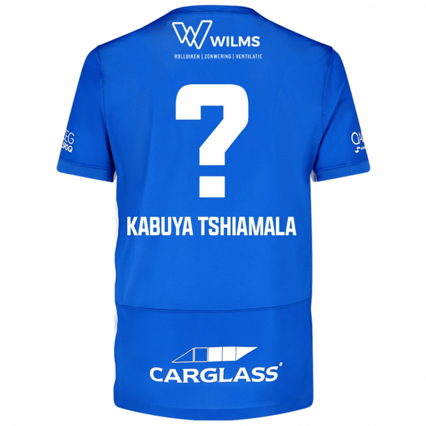 Niño Camiseta Lino Kabuya Tshiamala #0 Azul 1ª Equipación 2024/25 La Camisa Argentina