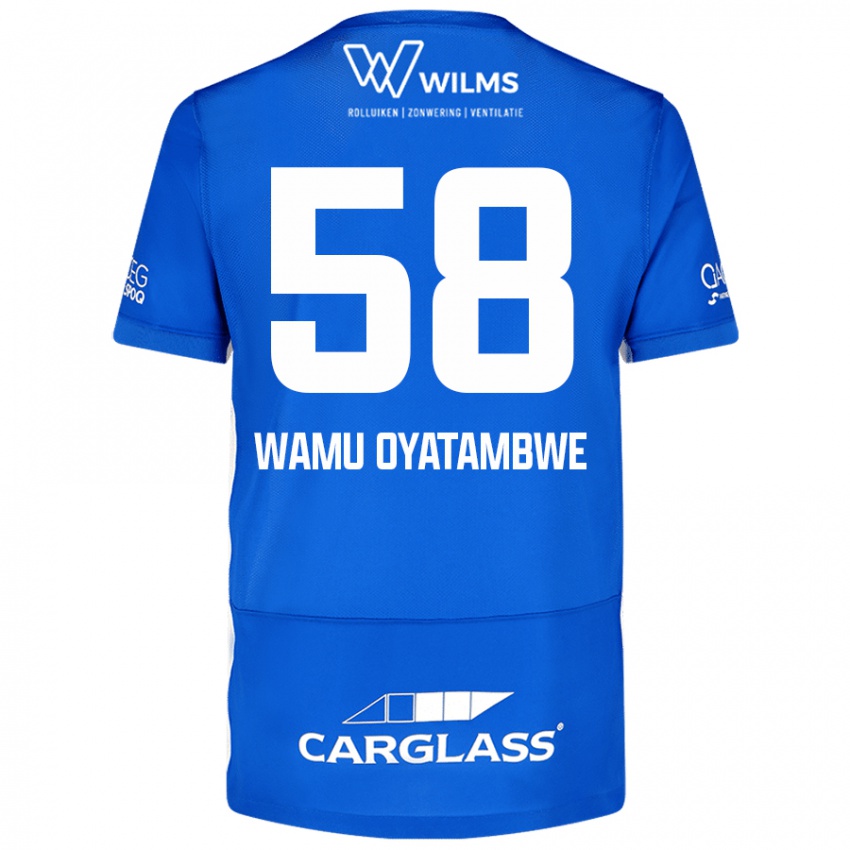 Niño Camiseta Matthias Wamu Oyatambwe #58 Azul 1ª Equipación 2024/25 La Camisa Argentina