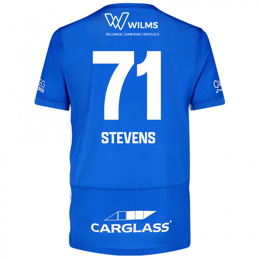 Niño Camiseta Brent Stevens #71 Azul 1ª Equipación 2024/25 La Camisa Argentina