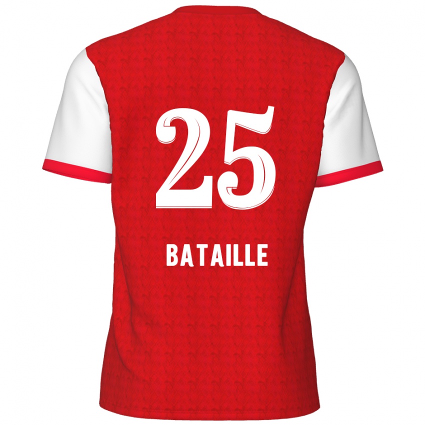 Niño Camiseta Jelle Bataille #25 Rojo Blanco 1ª Equipación 2024/25 La Camisa Argentina