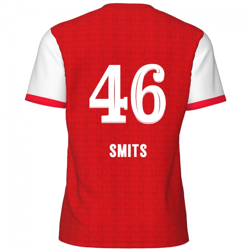 Niño Camiseta Milan Smits #46 Rojo Blanco 1ª Equipación 2024/25 La Camisa Argentina