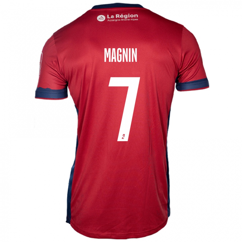 Niño Camiseta Yohann Magnin #7 Borgoña Claro 1ª Equipación 2024/25 La Camisa Argentina