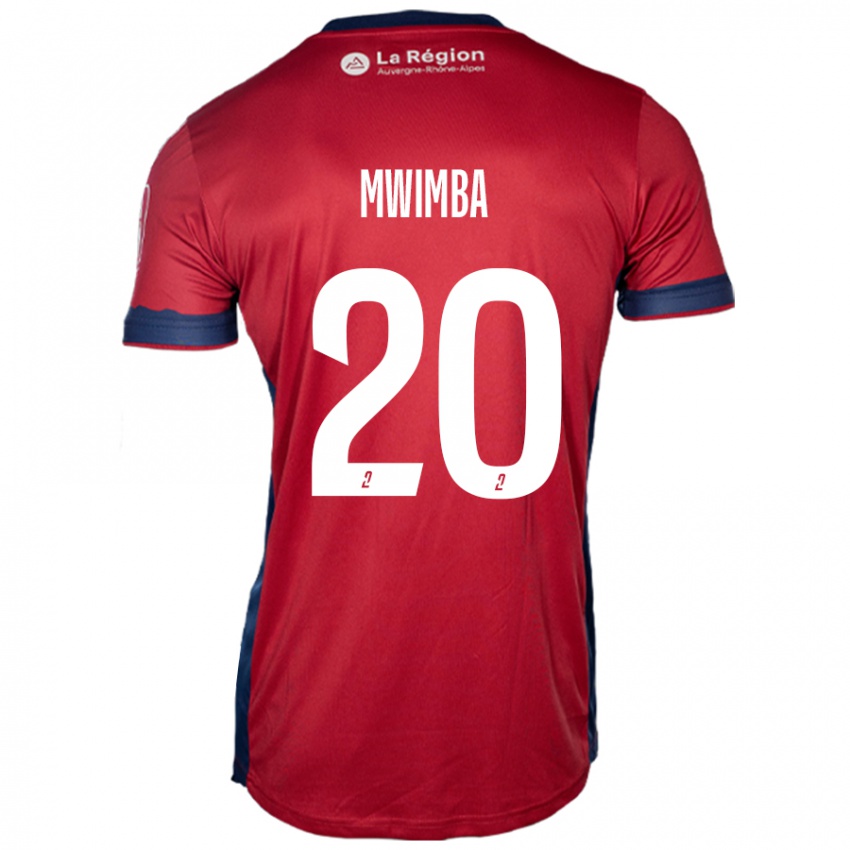 Niño Camiseta Josué Mwimba Isala #20 Borgoña Claro 1ª Equipación 2024/25 La Camisa Argentina