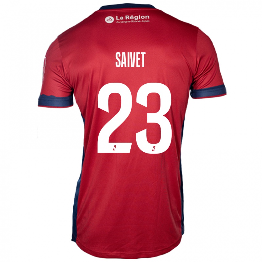 Niño Camiseta Henri Saivet #23 Borgoña Claro 1ª Equipación 2024/25 La Camisa Argentina