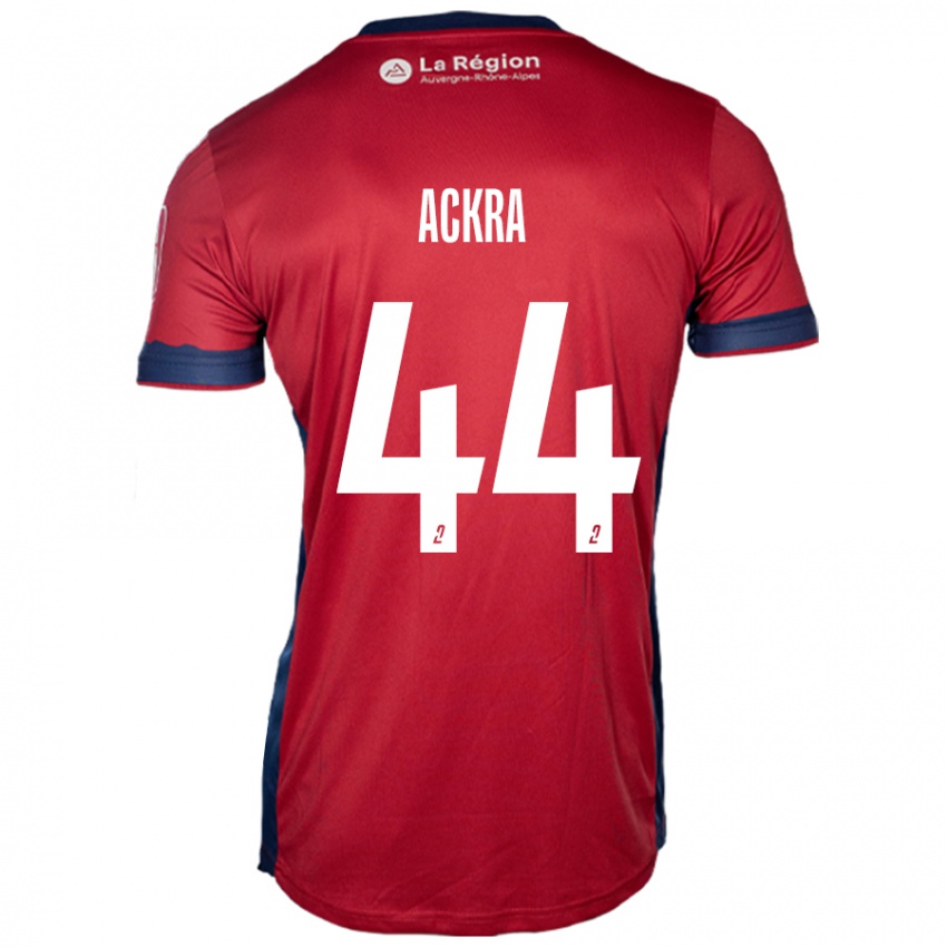 Niño Camiseta Allan Ackra #44 Borgoña Claro 1ª Equipación 2024/25 La Camisa Argentina