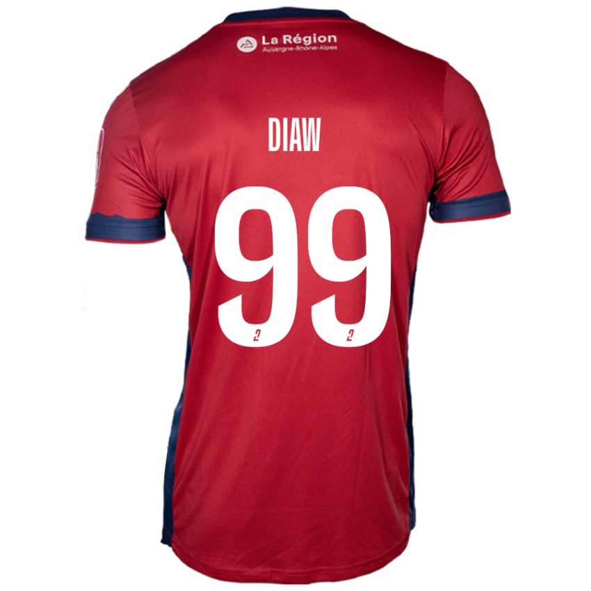 Niño Camiseta Mory Diaw #99 Borgoña Claro 1ª Equipación 2024/25 La Camisa Argentina