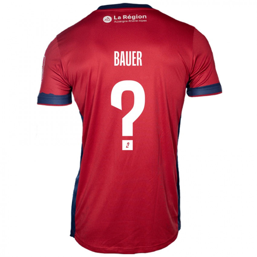 Niño Camiseta Hugo Bauer #0 Borgoña Claro 1ª Equipación 2024/25 La Camisa Argentina