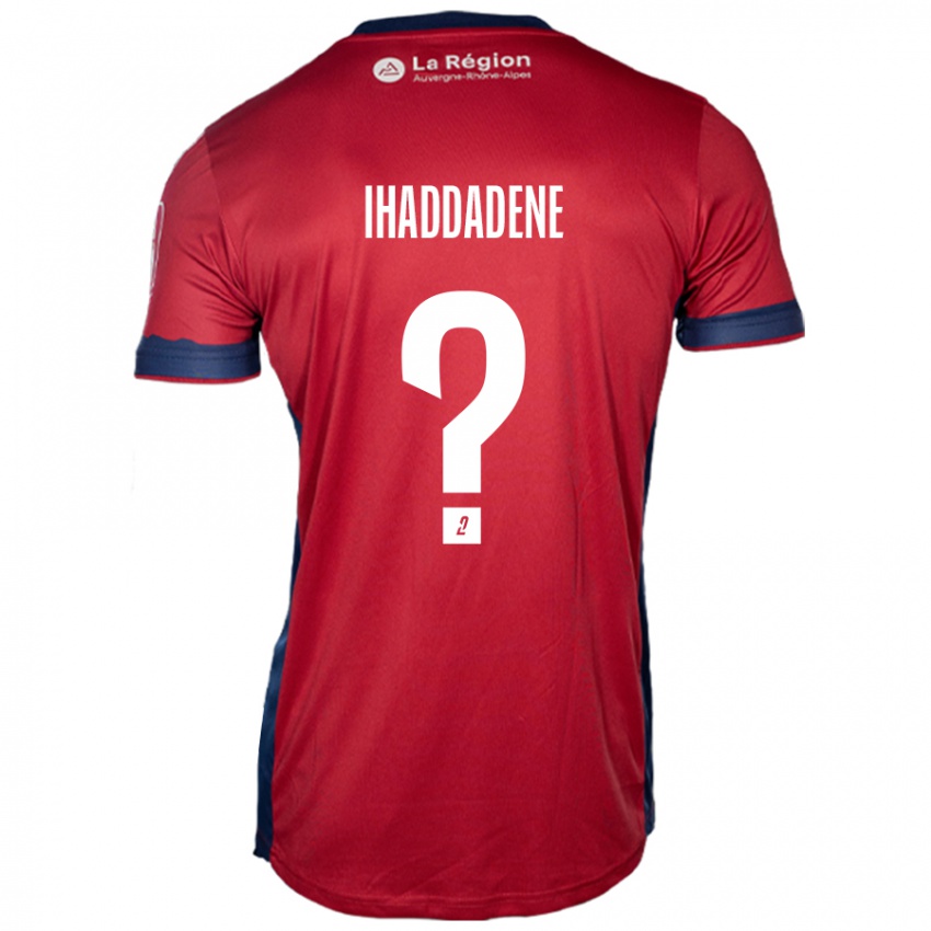 Niño Camiseta Ilan Ihaddadene #0 Borgoña Claro 1ª Equipación 2024/25 La Camisa Argentina